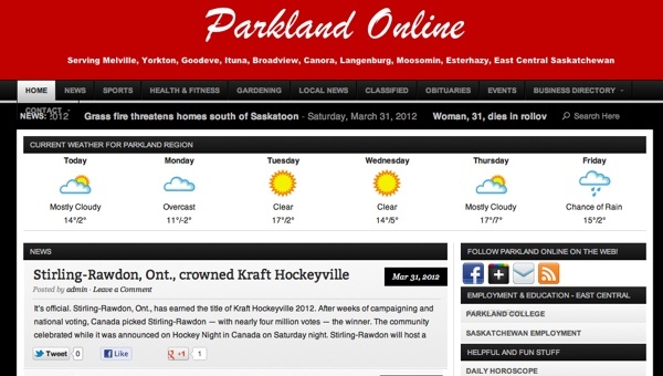 parkland online - Yorkton, Melville, Saskatchewan, Canada